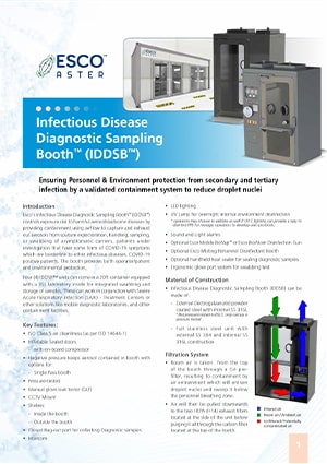 Infectious Disease Diagnostic Sampling Booth™ (IDDSB™)