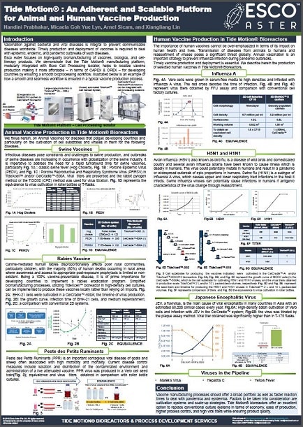 Tide Motion®: An Adherent and Scalable Platform for Animal and Human Vaccine Production